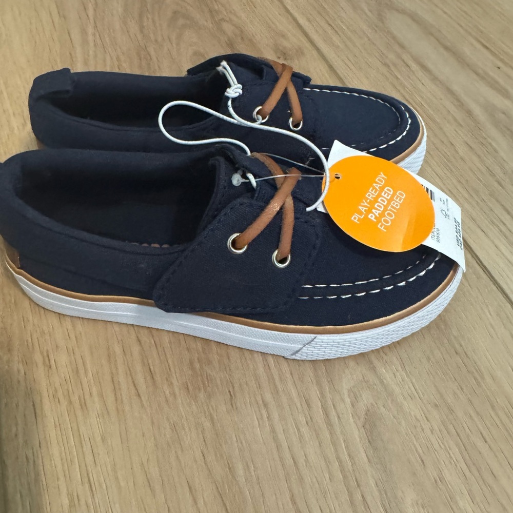 Gymboree Navy and Tan Kids Sneakers